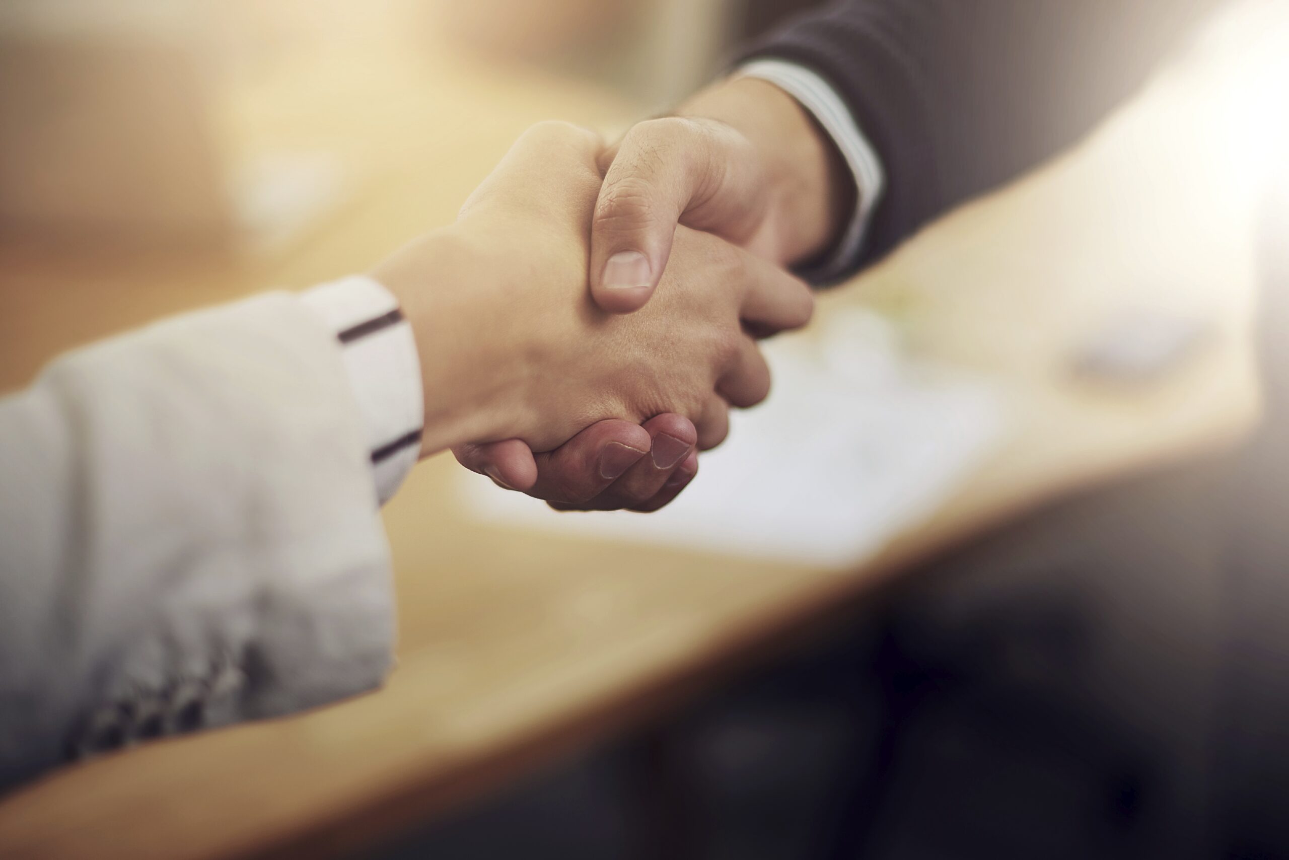 businessmen shaking hands