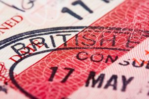 british stamp on passport