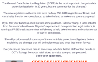 GDPR changes 2018