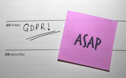 ASAP post-it note for GDPR