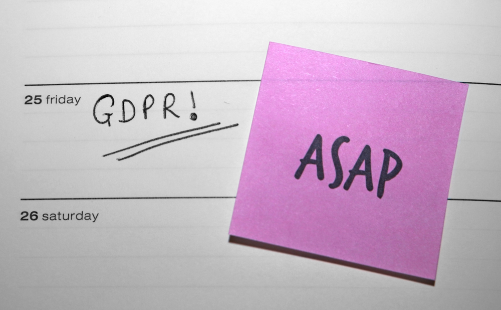 ASAP post-it note for GDPR