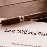last will and testament with pen