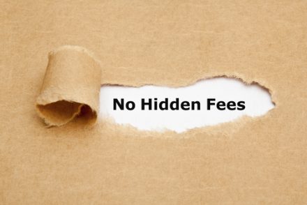 No hidden fees uncovered from ripped paper