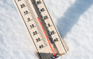 thermometer in snow