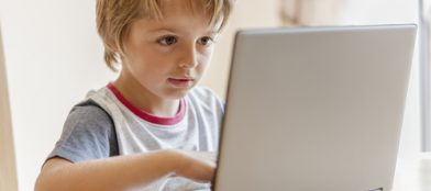 child on a computer