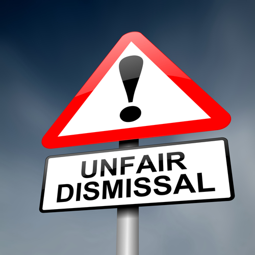 unfair dismissal sign