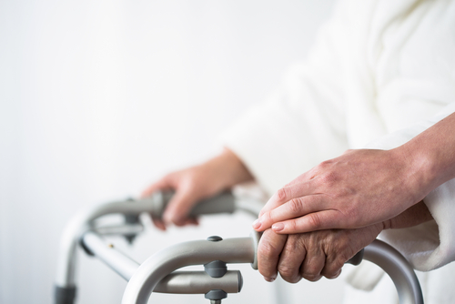 carer looking after an elderly patient