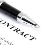 contract with pen