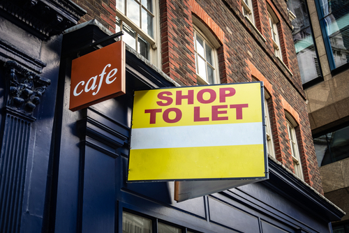 Shop to let sign