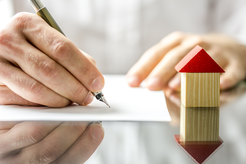 Signing a property document